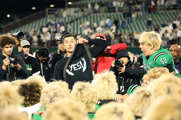 Southlake Carroll vs Byron Nelson Quarterfinal football game coach